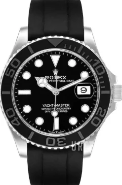 Yacht-Master 42 Svart/Gummi Ø42 mm