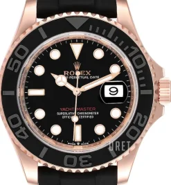 Yacht-Master 40 Svart/Gummi Ø40 mm