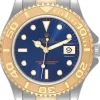 Yacht-Master Blå/18 karat gult guld Ø35 mm