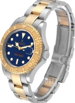 Yacht-Master Blå/18 karat gult guld Ø35 mm