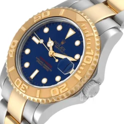 Yacht-Master Blå/18 karat gult guld Ø35 mm
