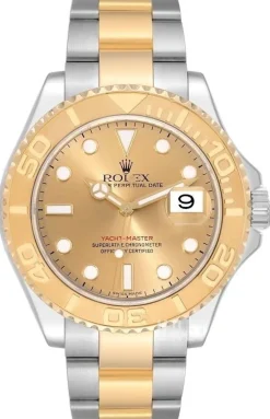 Yacht-Master Champagnefärgad/18 karat gult guld Ø40 mm
