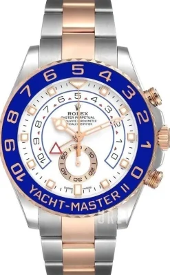 Yacht-Master II Vit/18 karat roséguld Ø44 mm