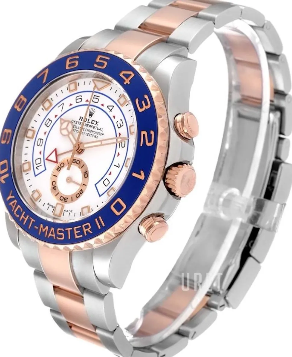 Yacht-Master II Vit/18 karat roséguld Ø44 mm