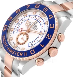 Yacht-Master II Vit/18 karat roséguld Ø44 mm