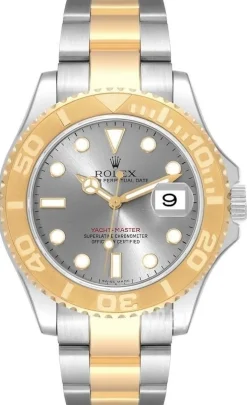 Yacht-Master Silverfärgad/18 karat gult guld Ø40 mm