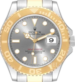 Yacht-Master Silverfärgad/18 karat gult guld Ø40 mm