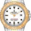 Yacht-Master Vit/18 karat gult guld Ø29 mm