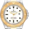 Yacht-Master Vit/18 karat gult guld Ø40 mm