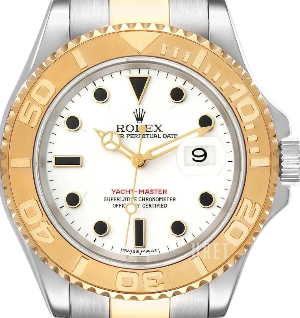 Yacht-Master Vit/18 karat gult guld Ø40 mm