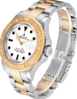 Yacht-Master Vit/18 karat gult guld Ø40 mm