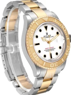 Yacht-Master Vit/18 karat gult guld Ø40 mm
