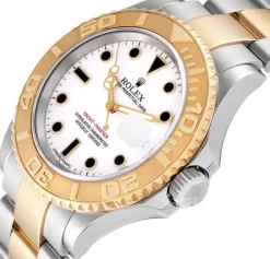 Yacht-Master Vit/18 karat gult guld Ø40 mm