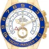 Yacht-Master Vit/18 karat gult guld Ø44 mm