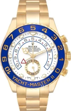 Yacht-Master Vit/18 karat gult guld Ø44 mm