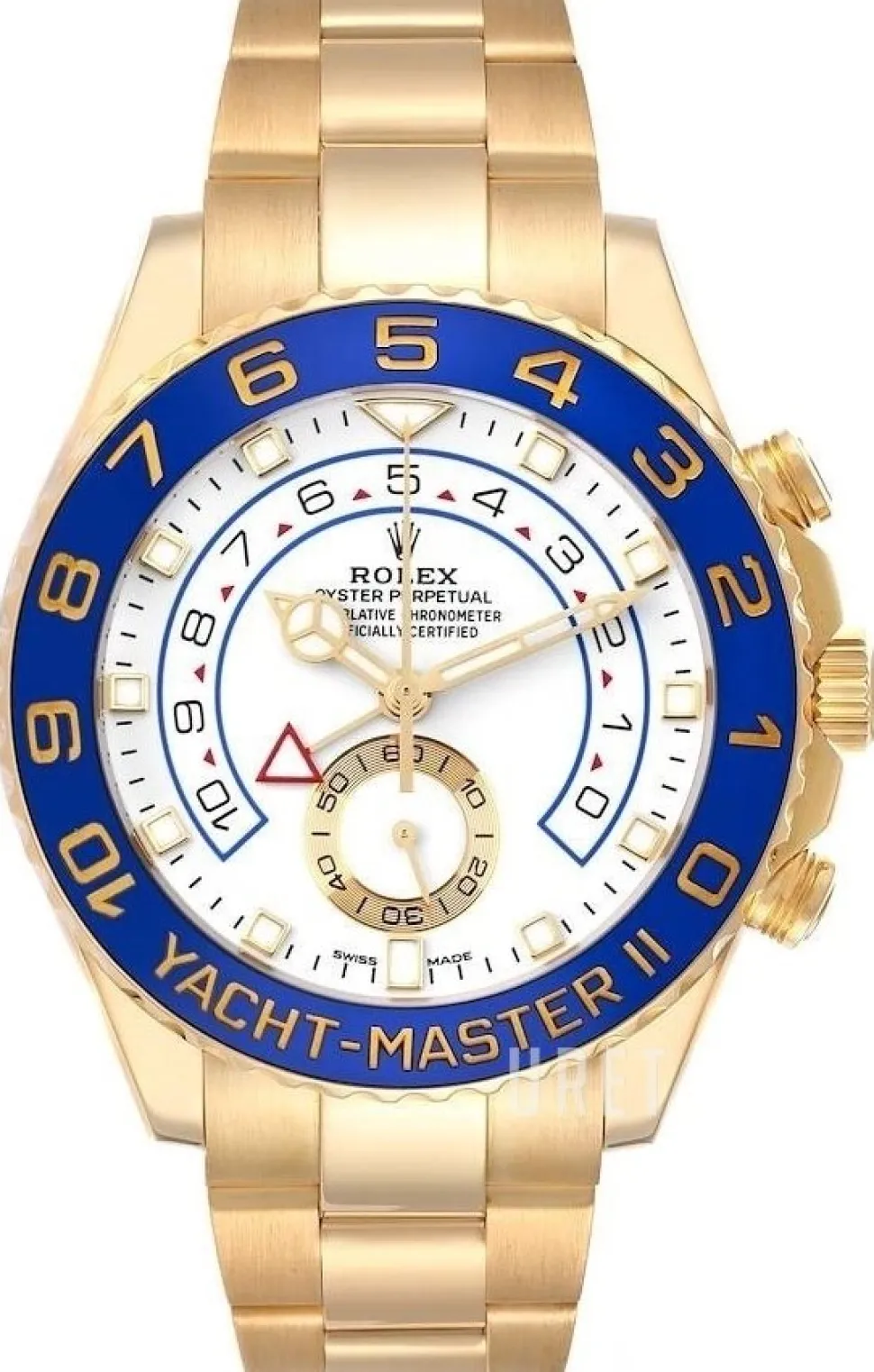 Yacht-Master Vit/18 karat gult guld Ø44 mm