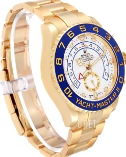 Yacht-Master Vit/18 karat gult guld Ø44 mm