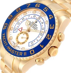 Yacht-Master Vit/18 karat gult guld Ø44 mm