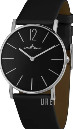 York Svart/Läder Ø40 mm