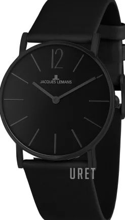 York Svart/Läder Ø40 mm